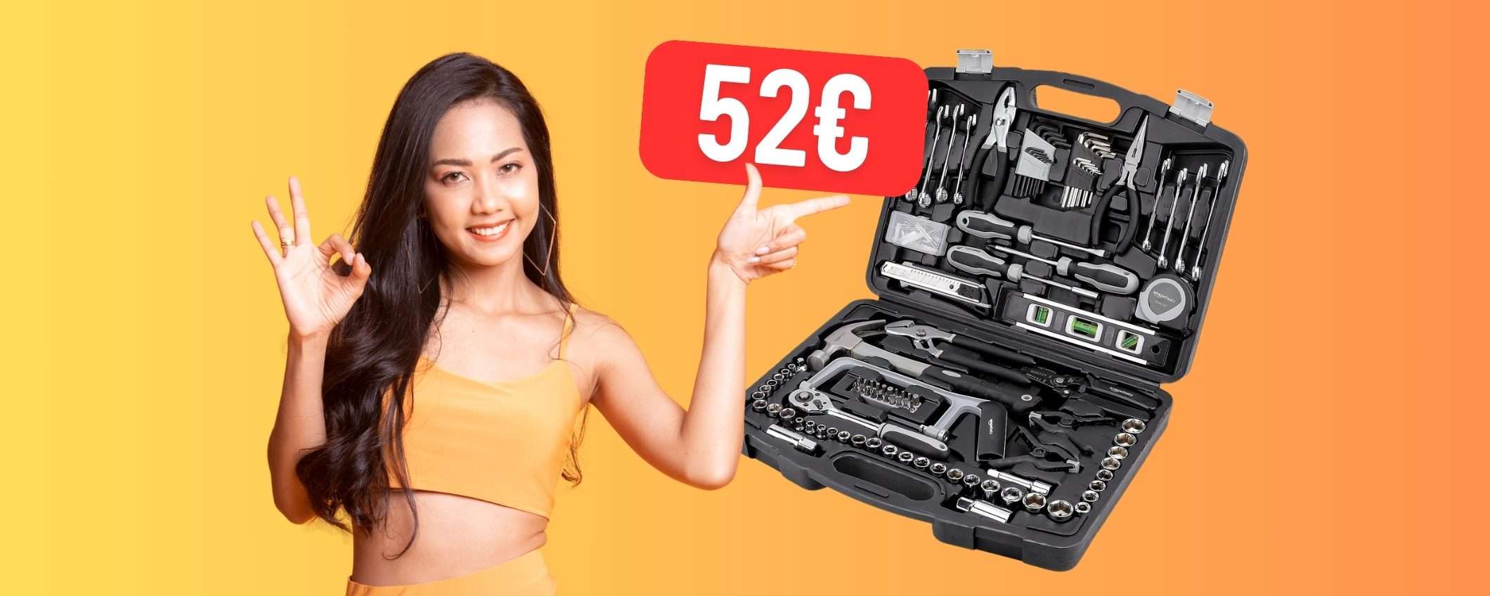 Cassetta degli attrezzi con 173 STRUMENTI per tantissimi lavori a 52€ Cassetta degli attrezzi con 173 STRUMENTI per tantissimi lavori a 52€