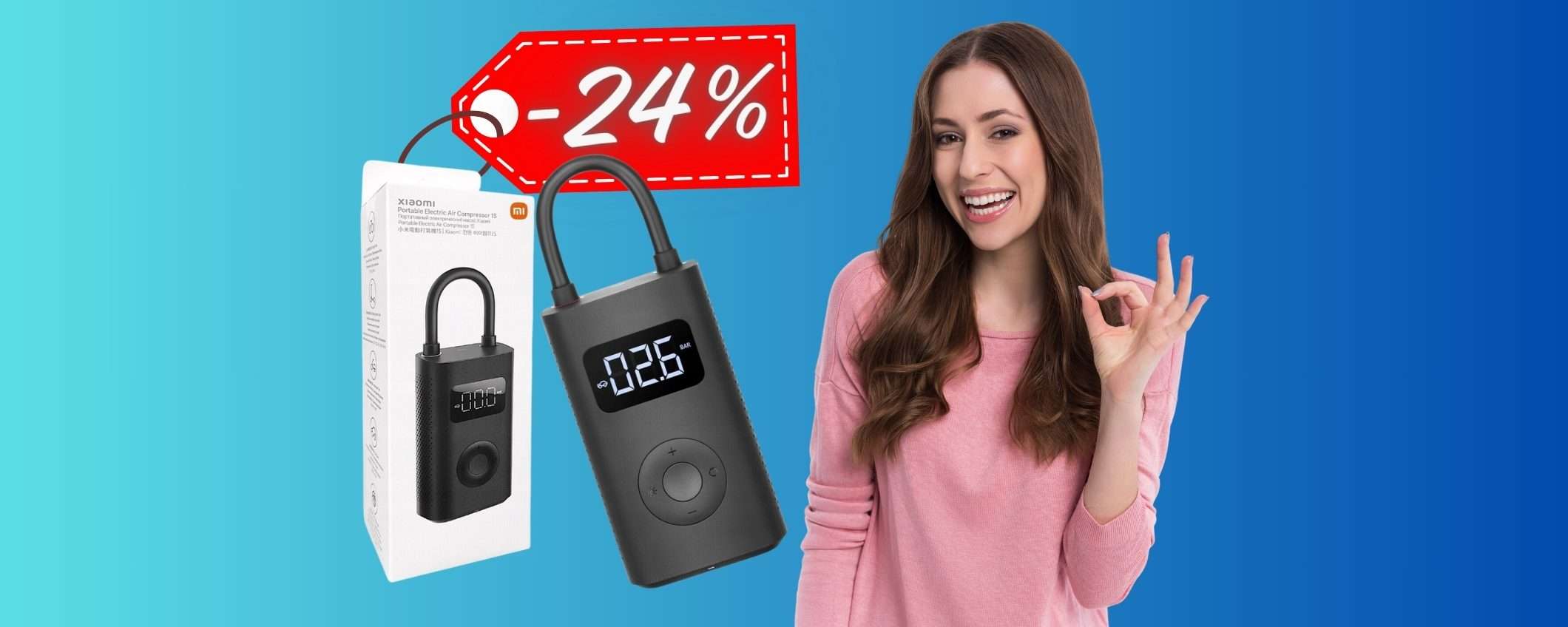 Compressore portatile Xiaomi 1S: il MIGLIORE a prezzo CONVENIENTE Compressore portatile Xiaomi 1S: il MIGLIORE a prezzo CONVENIENTE