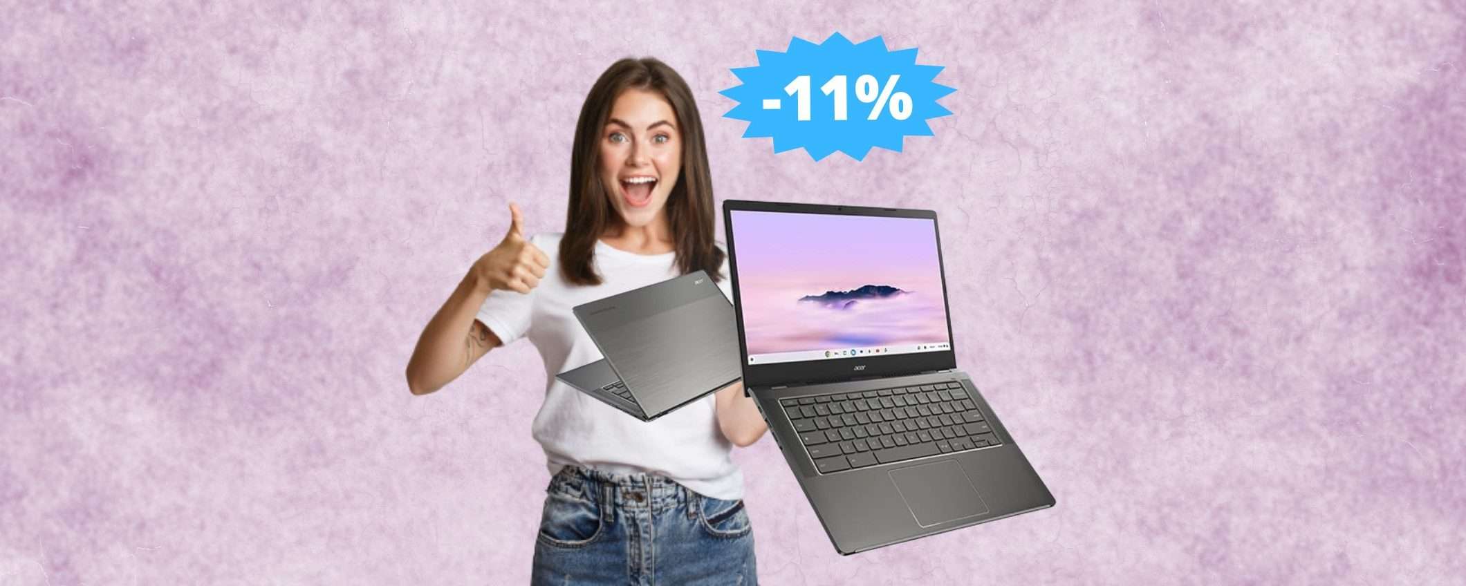 Acer Chromebook Plus 514: sconto a tempo LIMITATISSIMO (-11%) Acer Chromebook Plus 514: sconto a tempo LIMITATISSIMO (-11%)