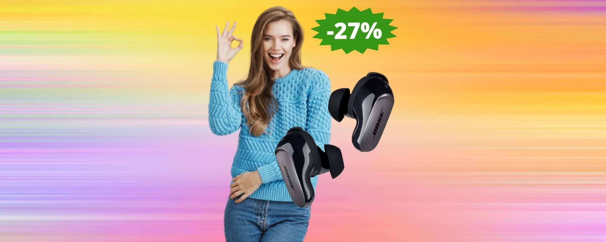 Auricolari Bose QuietComfort Ultra: qualità PREMIUM in MEGA sconto Auricolari Bose QuietComfort Ultra: qualità PREMIUM in MEGA sconto