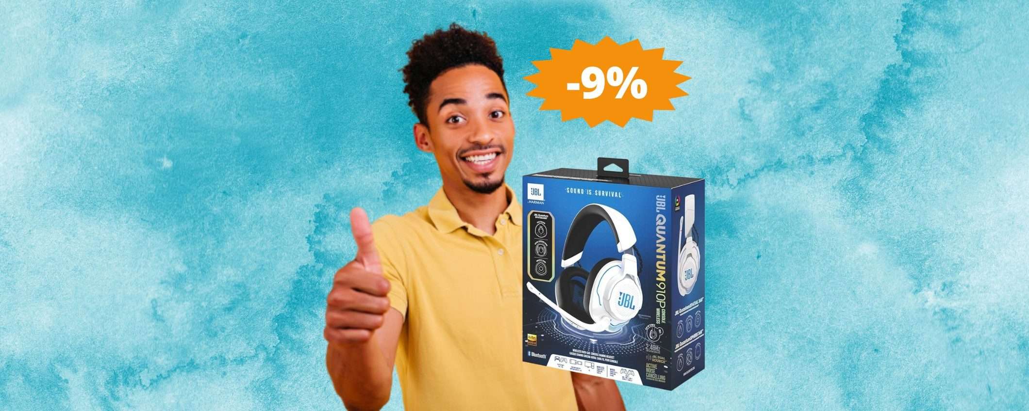 Cuffie JBL Quantum 910P: un'ESPERIENZA immersiva (-9%) Cuffie JBL Quantum 910P: un'ESPERIENZA immersiva (-9%)