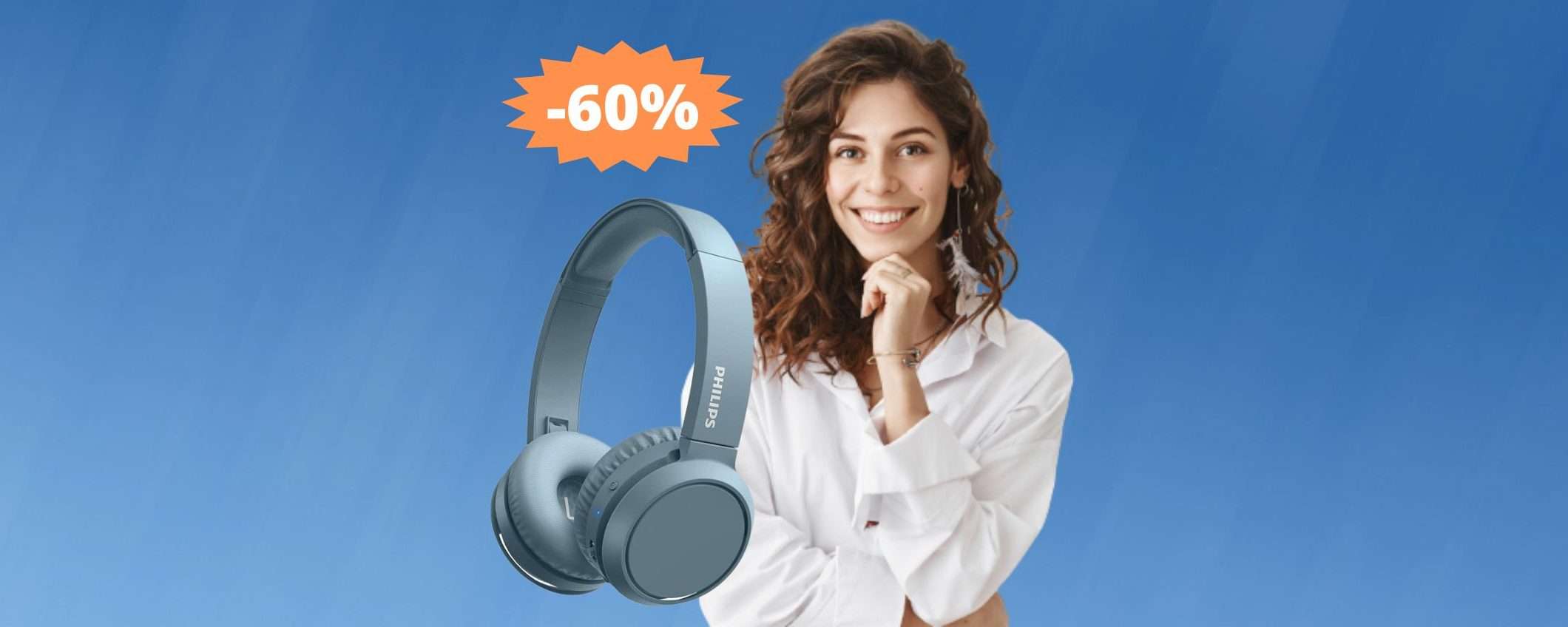 Cuffie PHILIPS Audio On Ear: sconto FOLLE del 60% su Amazon Cuffie PHILIPS Audio On Ear: sconto FOLLE del 60% su Amazon