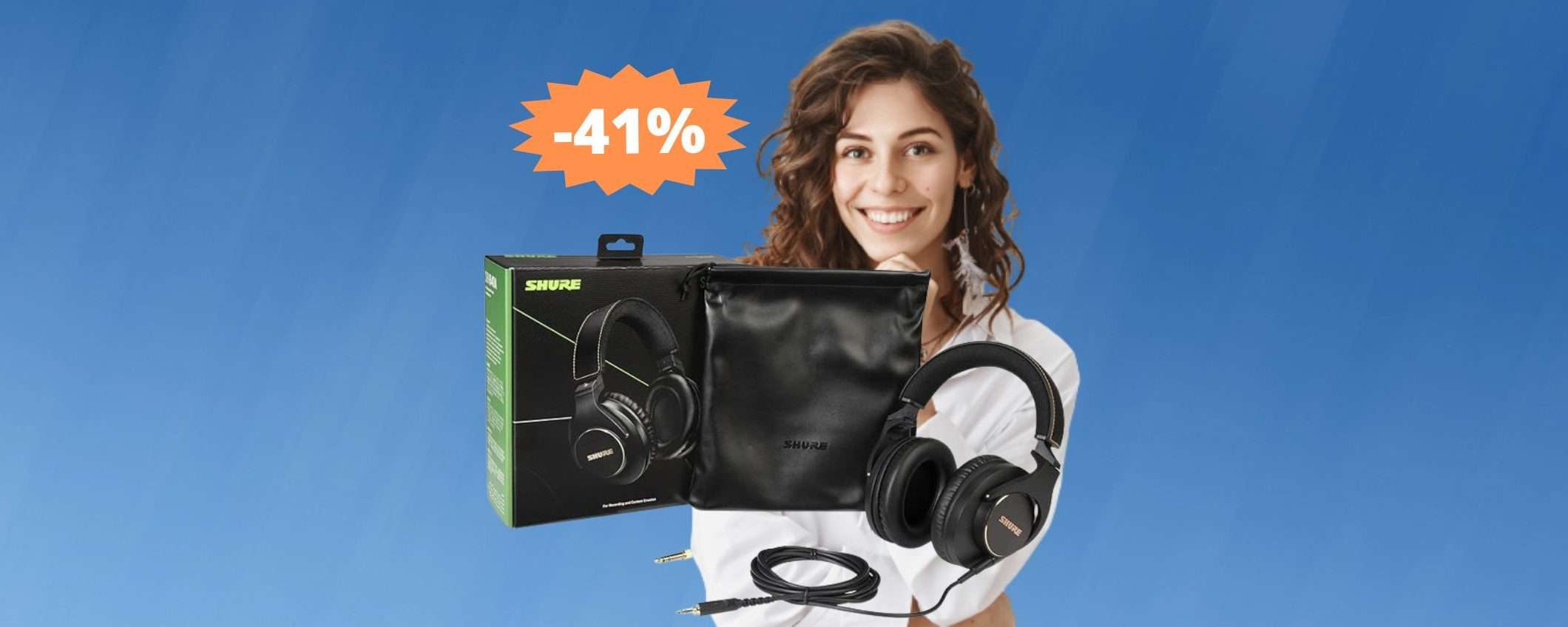Cuffie Shure SRH840A: un AFFARE da prendere al volo (-41%) Cuffie Shure SRH840A: un AFFARE da prendere al volo (-41%)