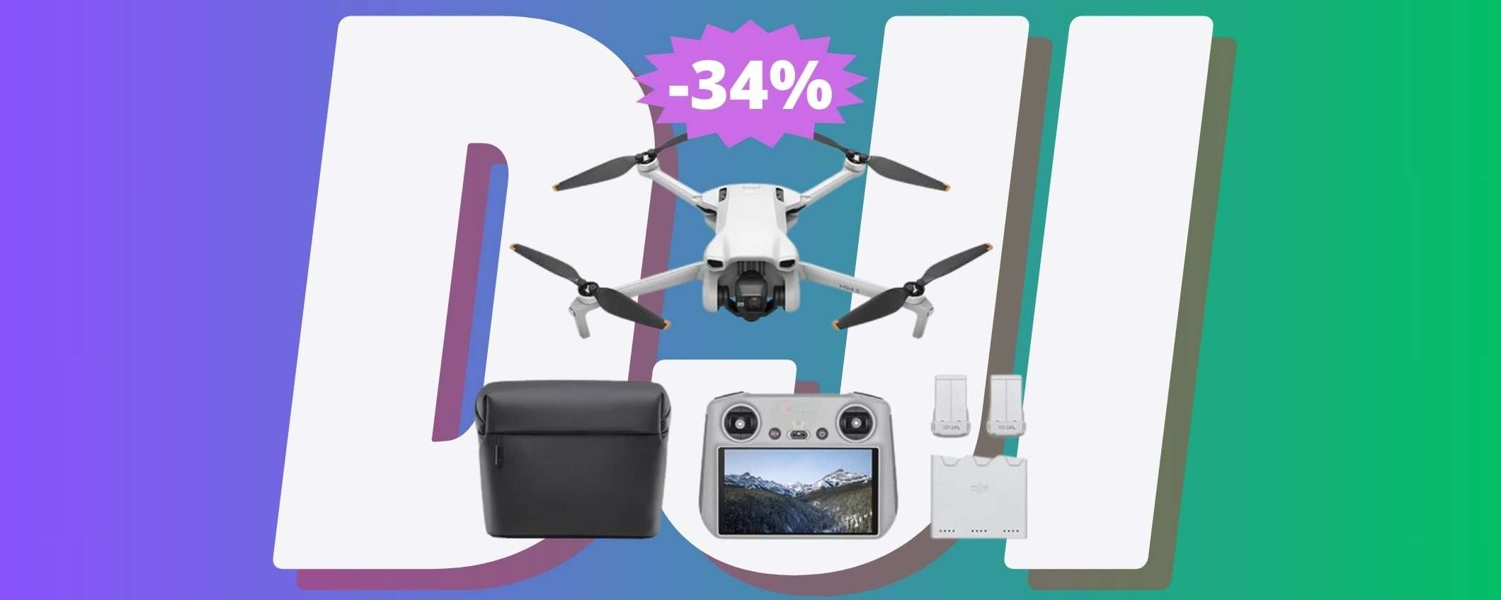 DJI Mini 3 Fly More Combo: un AFFARE da prendere al VOLO (-34%) DJI Mini 3 Fly More Combo: un AFFARE da prendere al VOLO (-34%)