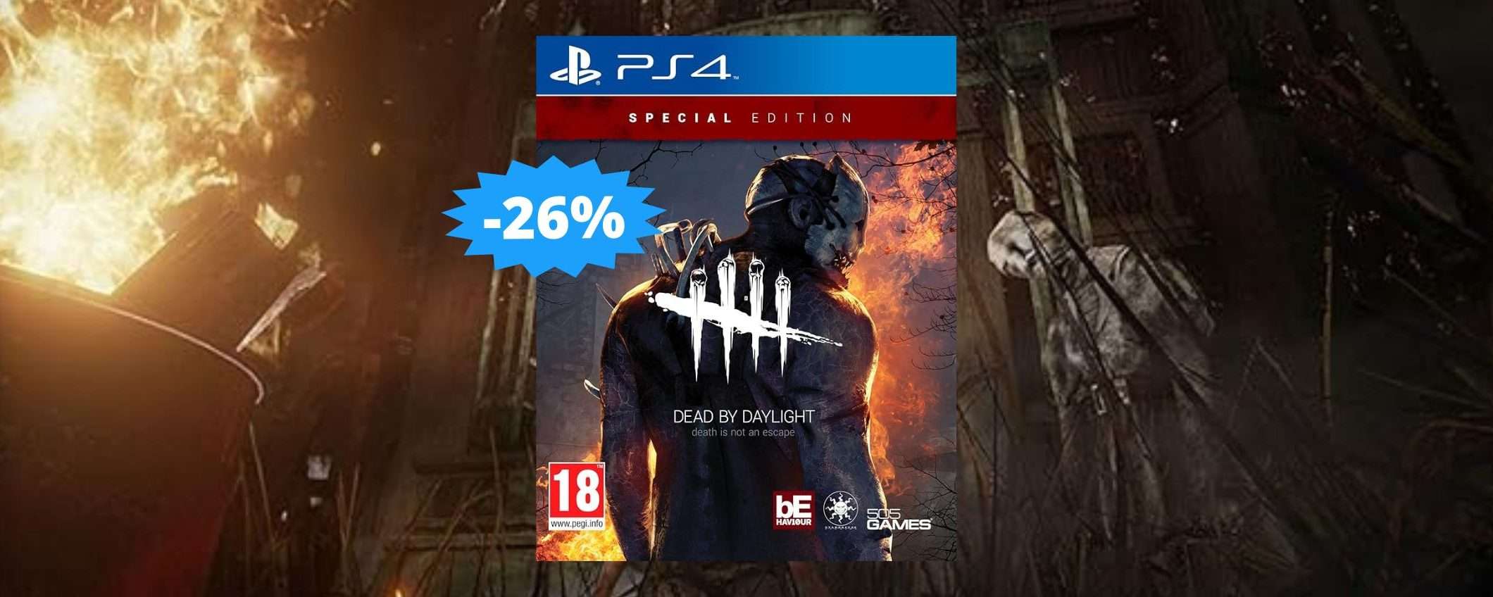 Dead by Daylight per PS4: un'OCCASIONE da non perdere (-26%) Dead by Daylight per PS4: un'OCCASIONE da non perdere (-26%)