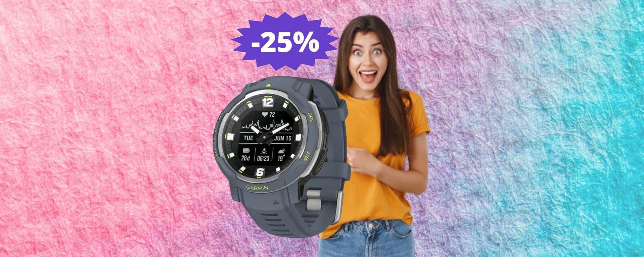 Garmin Instinct Crossover: sconto EPICO del 25% su Amazon Garmin Instinct Crossover: sconto EPICO del 25% su Amazon