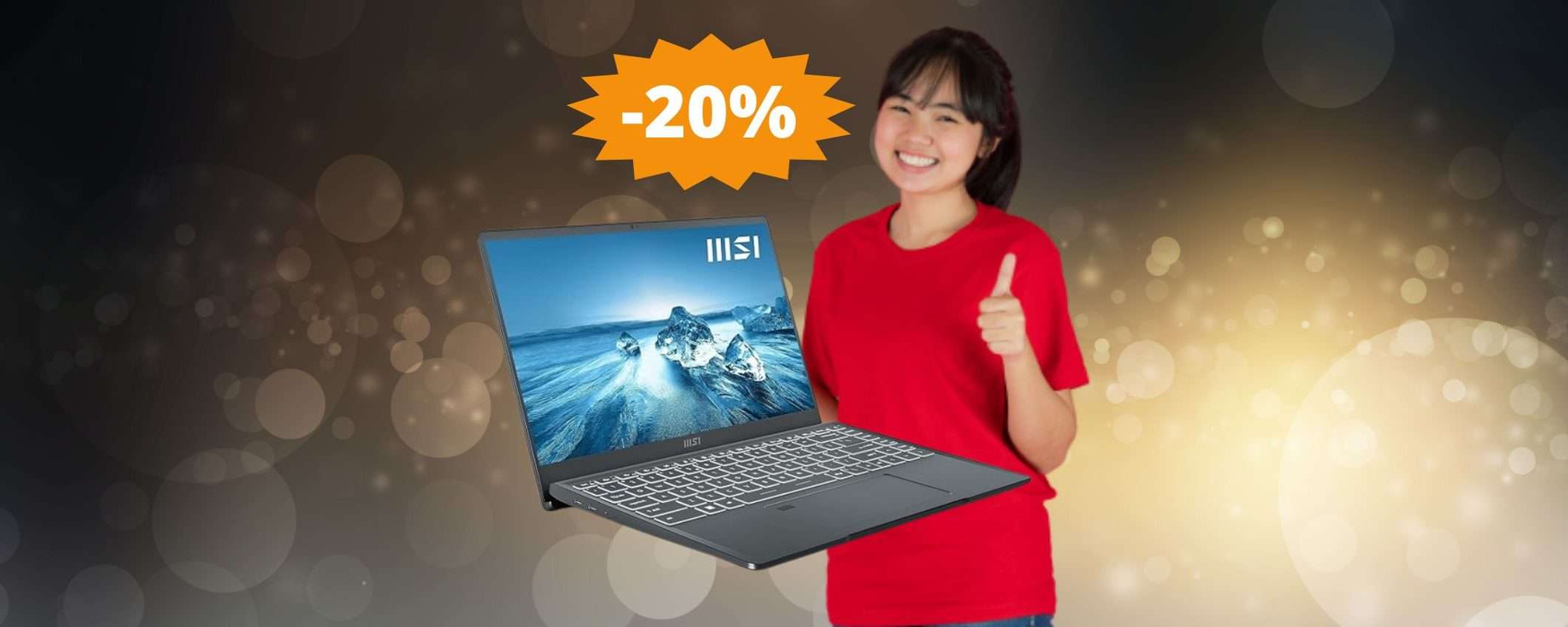 MSI Prestige 14Evo: sconto FAVOLOSO di 200 euro su Amazon MSI Prestige 14Evo: sconto FAVOLOSO di 200 euro su Amazon
