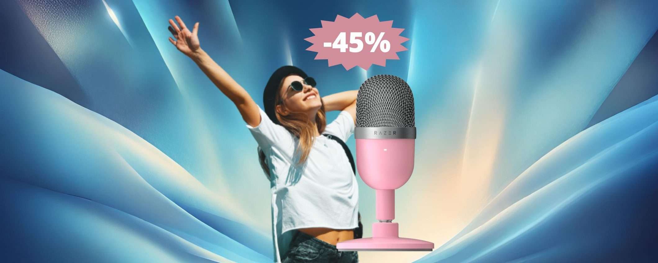 Microfono Razer Seiren Mini: prezzo BOMBA su Amazon (-45%) Microfono Razer Seiren Mini: prezzo BOMBA su Amazon (-45%)
