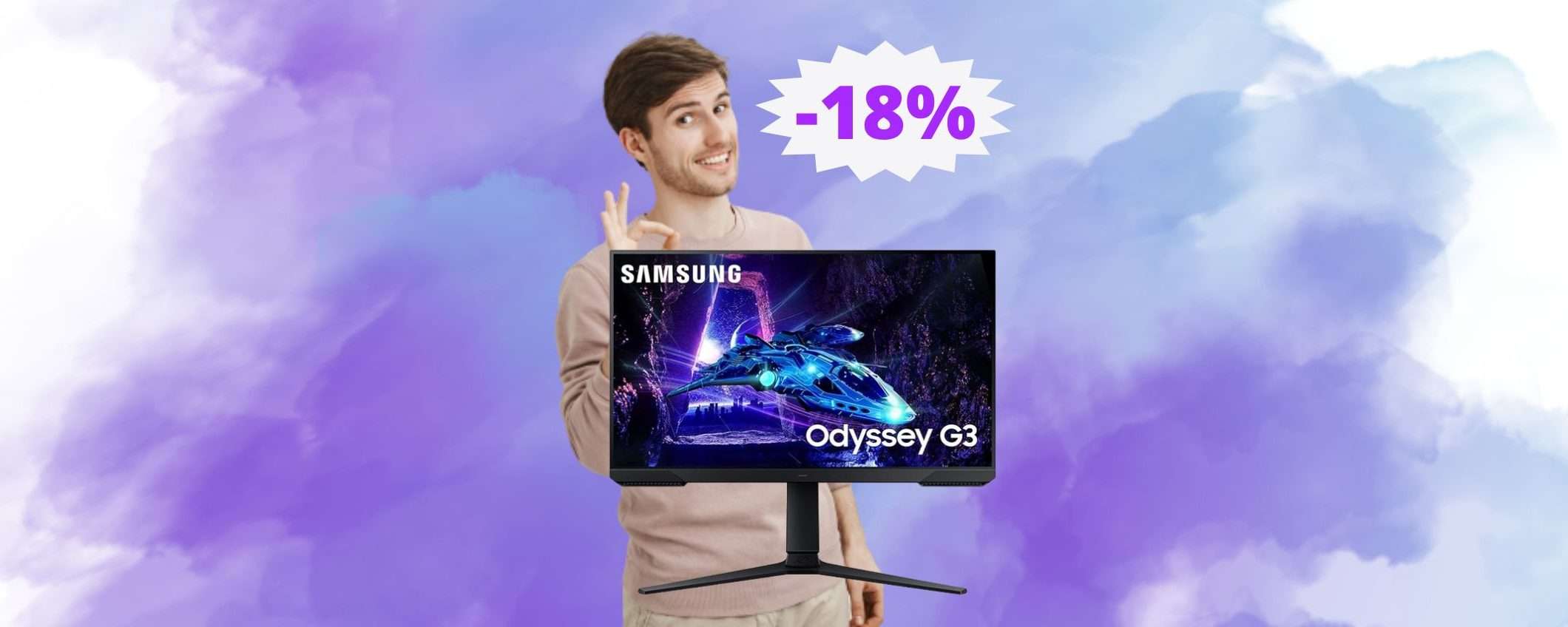 Monitor Samsung Odyssey G3: sconto a tempo LIMITATO (-18%) Monitor Samsung Odyssey G3: sconto a tempo LIMITATO (-18%)