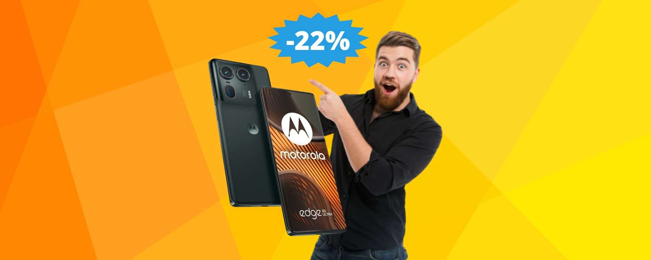 Motorola Edge 50 Ultra: sconto IMBATTIBILE su Amazon (-22%) Motorola Edge 50 Ultra: sconto IMBATTIBILE su Amazon (-22%)
