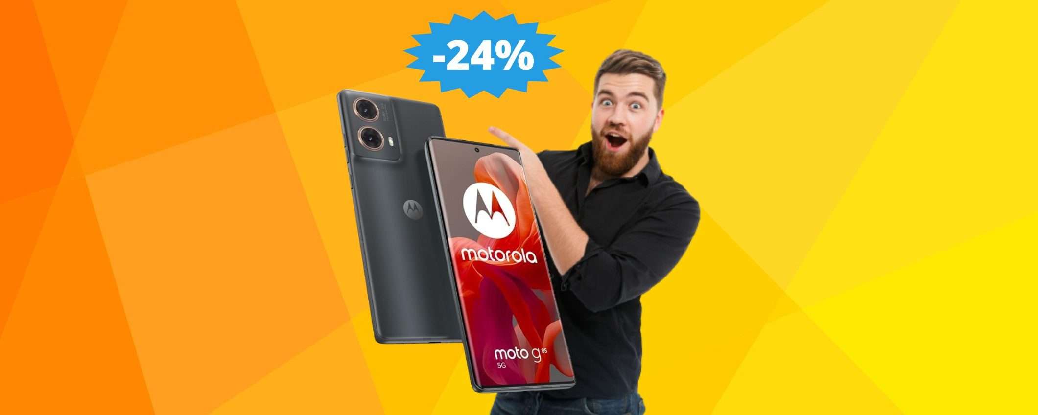 Motorola moto g85: un AFFARE da non perdere su Amazon (-24%) Motorola moto g85: un AFFARE da non perdere su Amazon (-24%)