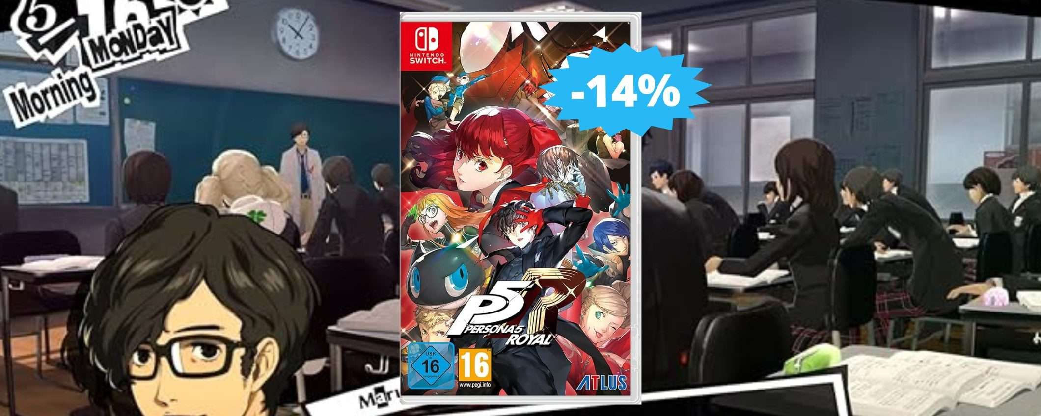Persona 5 Royal per Nintendo Switch: un'AVVENTURA imperdibile (-14%) Persona 5 Royal per Nintendo Switch: un'AVVENTURA imperdibile (-14%)