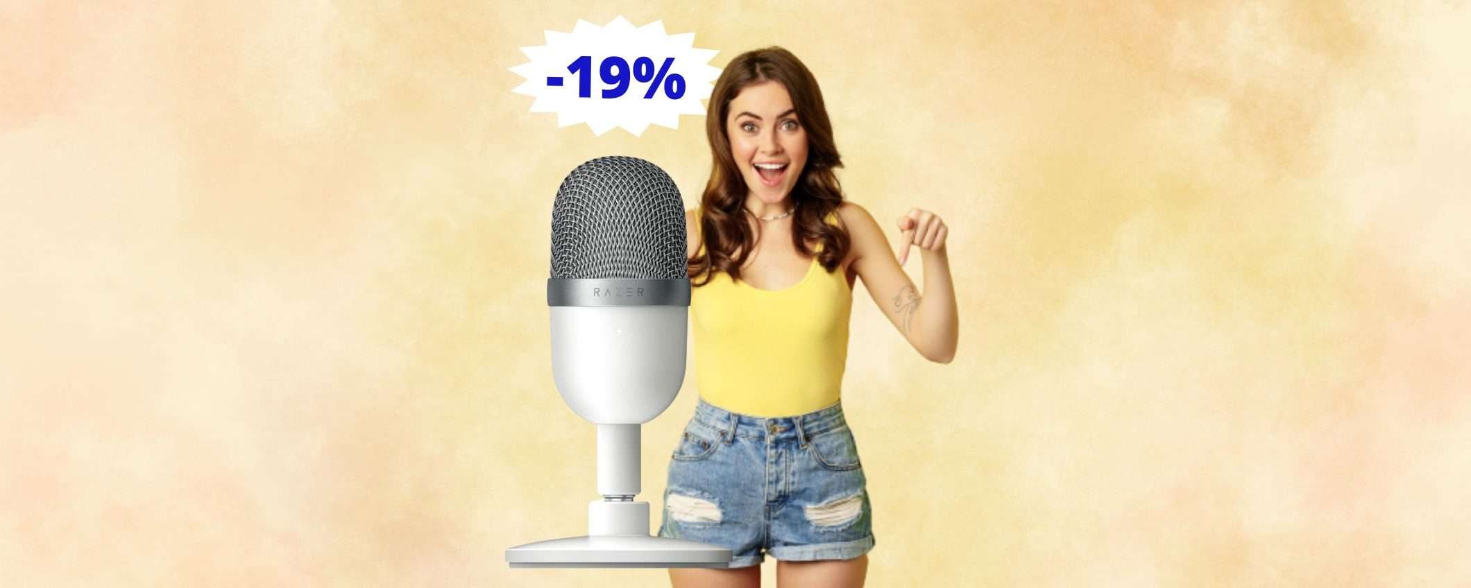 Razer Seiren Mini: sconto ESCLUSIVO del 19% su Amazon Razer Seiren Mini: sconto ESCLUSIVO del 19% su Amazon
