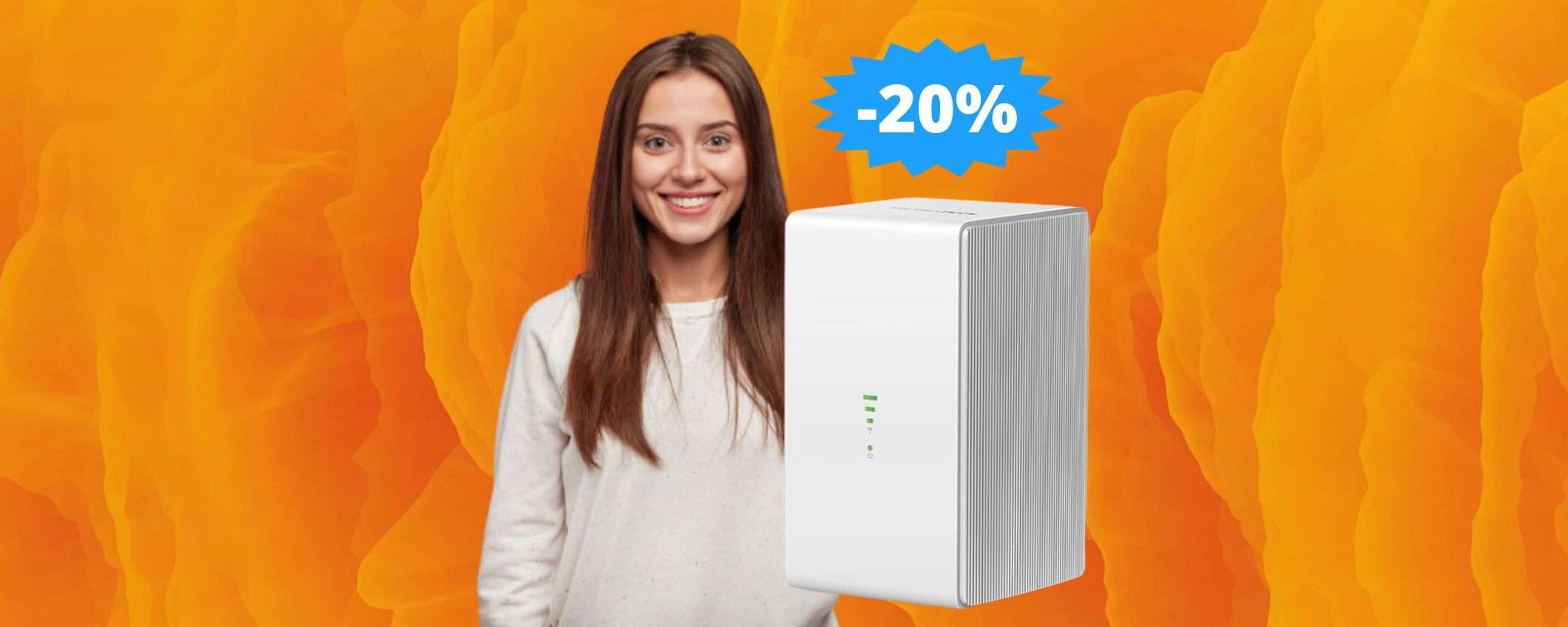 Router Mercusys TP-Link MB110-4G: sconto a tempo LIMITATO (-20%) Router Mercusys TP-Link MB110-4G: sconto a tempo LIMITATO (-20%)