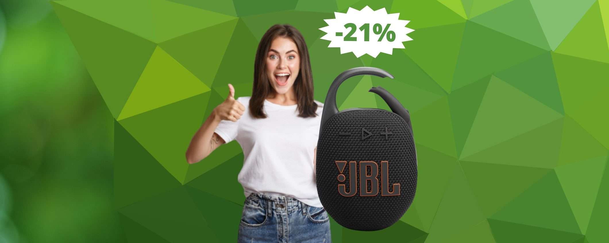 Speaker JBL Clip 5: IMBATTIBILE con questo SCONTO su Amazon Speaker JBL Clip 5: IMBATTIBILE con questo SCONTO su Amazon