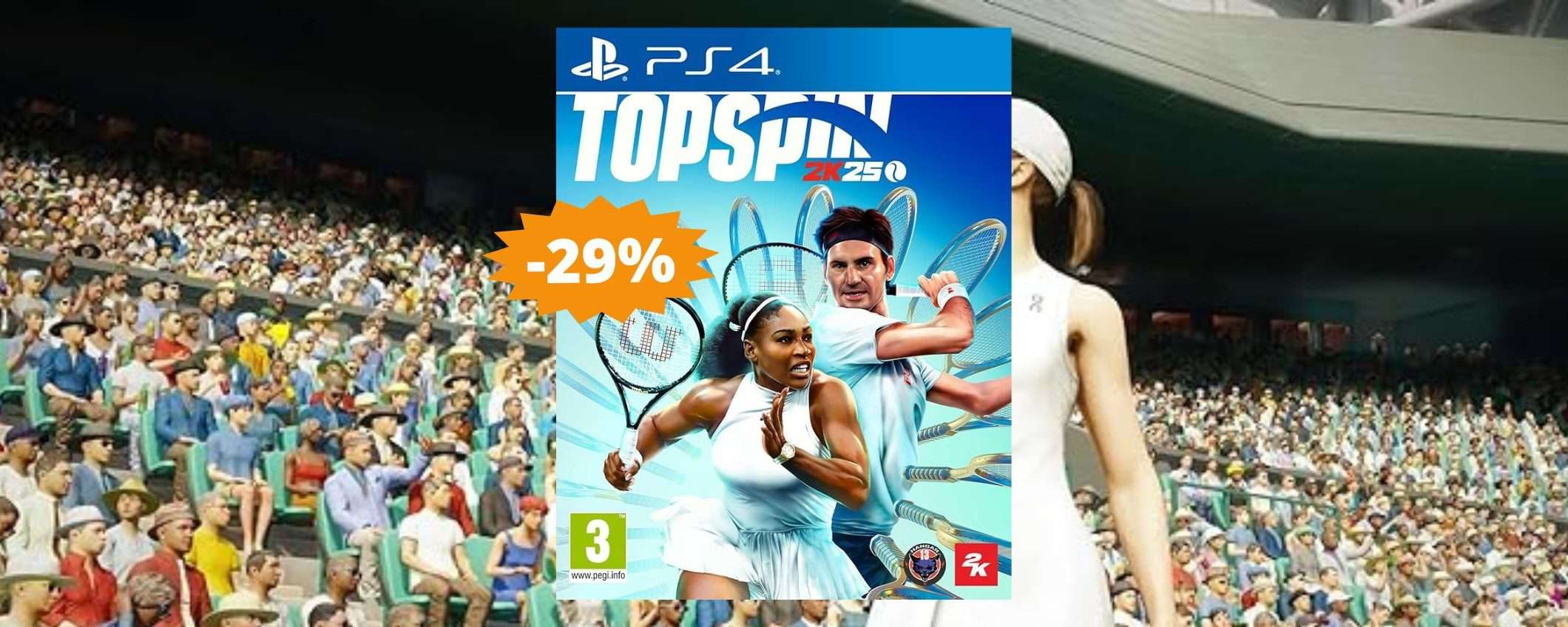 TopSpin 2K25 per PS4: un'OCCASIONE da prendere al volo (-29%) TopSpin 2K25 per PS4: un'OCCASIONE da prendere al volo (-29%)