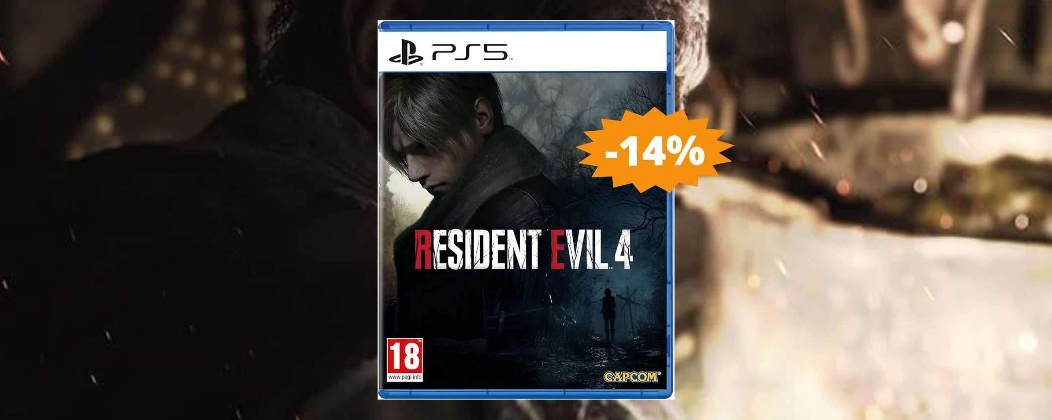 Resident Evil 4 per PS5: un'OCCASIONE da non perdere (-14%) Resident Evil 4 per PS5: un'OCCASIONE da non perdere (-14%)