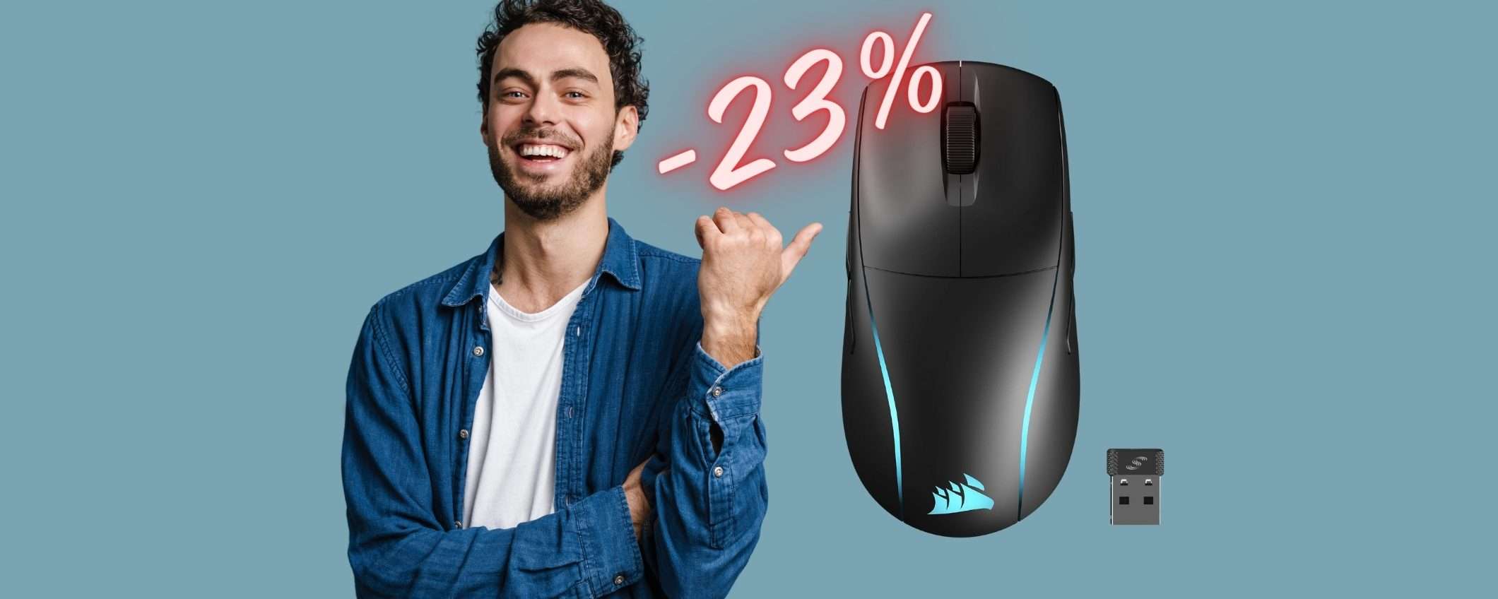 Corsair M75: il mouse wireless per veri GAMER in OFFERTA su Amazon al 23% Corsair M75: il mouse wireless per veri GAMER in OFFERTA su Amazon al 23%