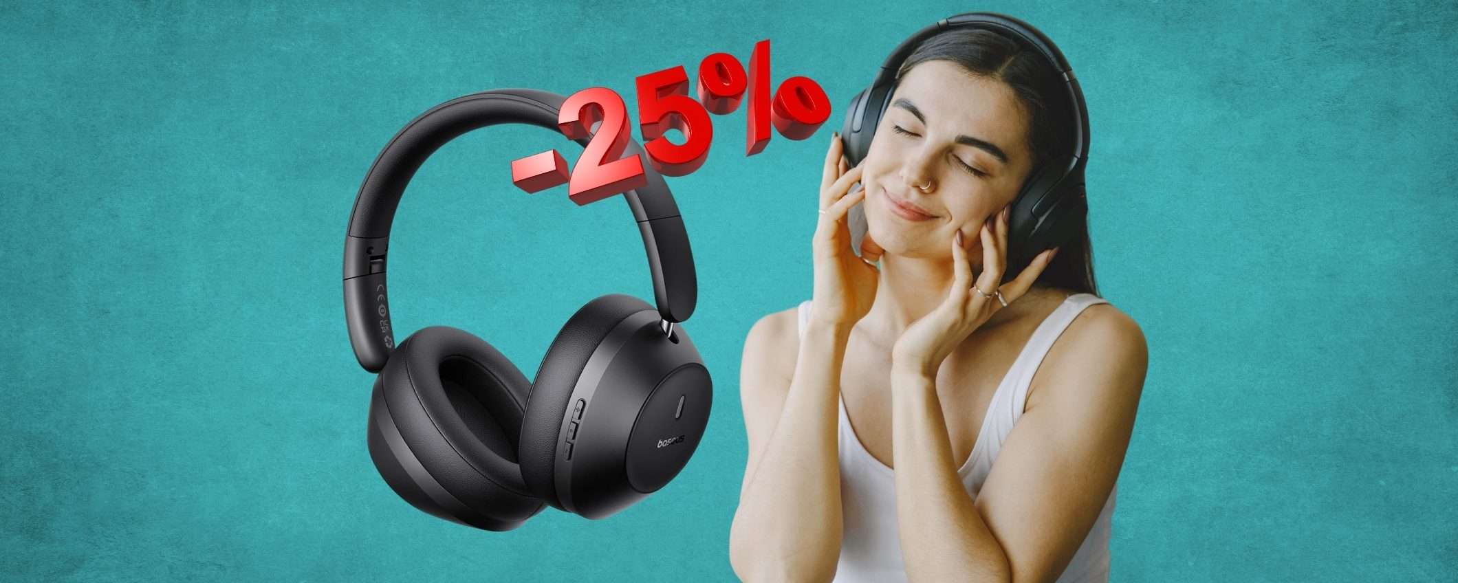 Cuffie Bluetooth Baseus a PREZZO MAI VISTO su Amazon (-25%) Cuffie Bluetooth Baseus a PREZZO MAI VISTO su Amazon (-25%)
