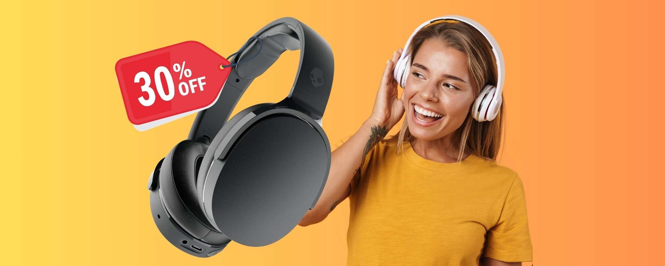 Cuffie wireless Skullcandy Hesh Evo al MINIMO STORICO su Amazon (-30%) Cuffie wireless Skullcandy Hesh Evo al MINIMO STORICO su Amazon (-30%)