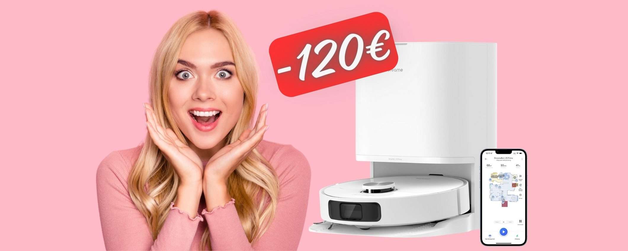 Dreame L10 Prime: robot che aspira e lava + base di svuotamento (-120€) Dreame L10 Prime: robot che aspira e lava + base di svuotamento (-120€)