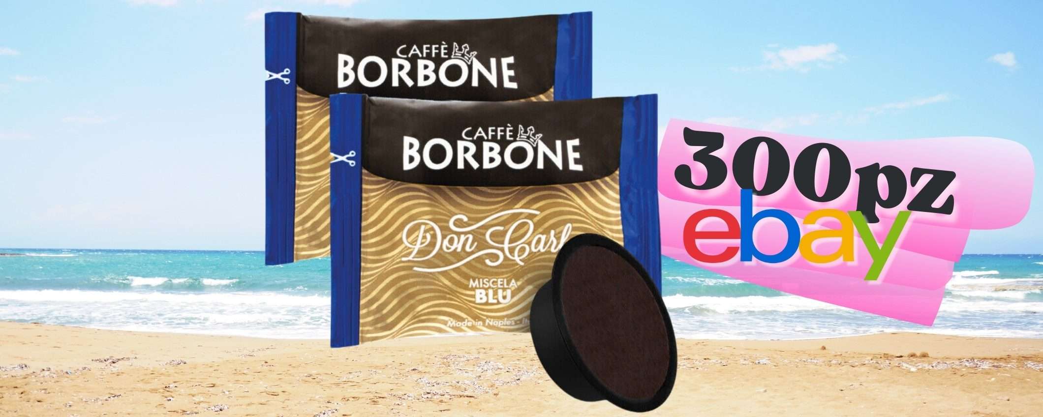 Formato SCORTA: 300 capsule Caffè Borbone Blu per LAVAZZA (0,19€ cad.) Formato SCORTA: 300 capsule Caffè Borbone Blu per LAVAZZA (0,19€ cad.)