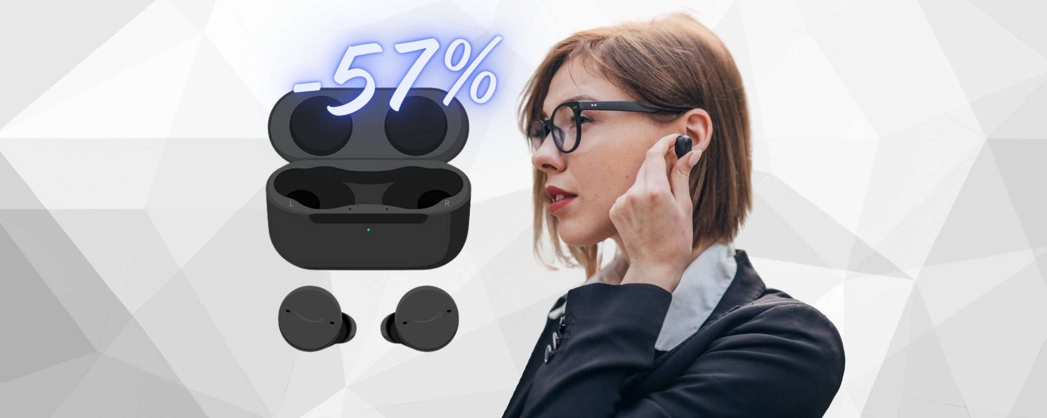 Echo Buds (2ª gen) con ricarica wireless e Alexa a MENO della METÀ Echo Buds (2ª gen) con ricarica wireless e Alexa a MENO della METÀ