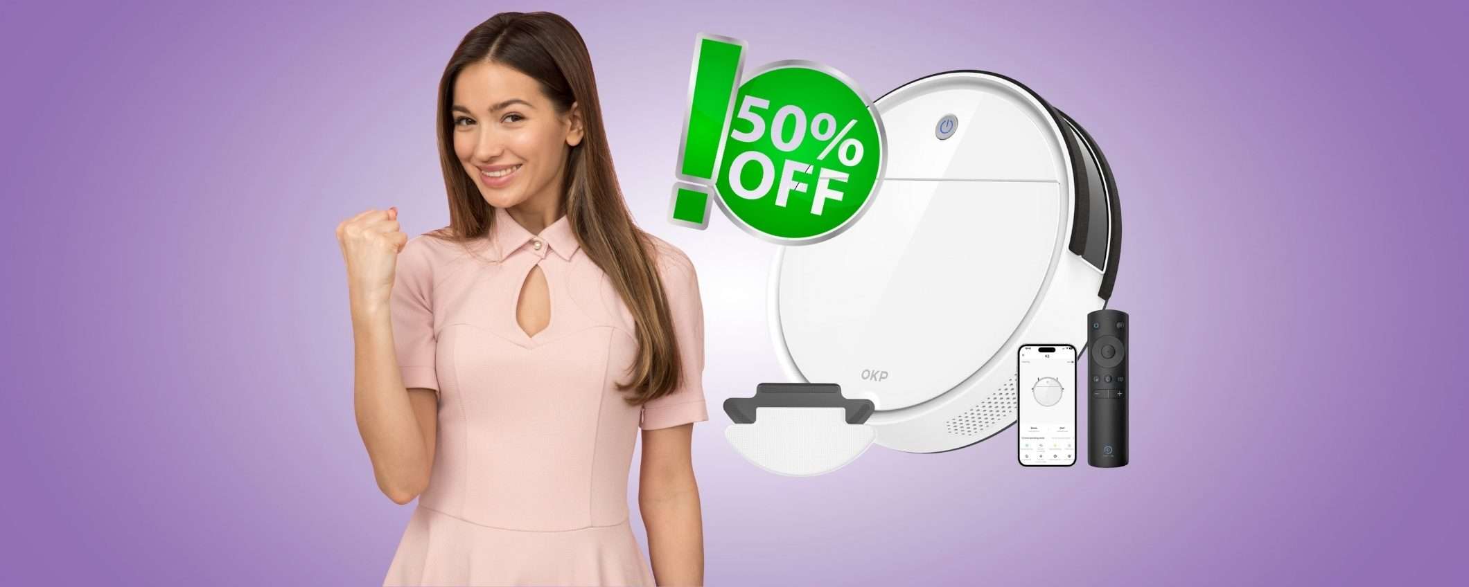 FOLLIA del weekend su Amazon: robot aspirapolvere e lavapavimenti al 50% FOLLIA del weekend su Amazon: robot aspirapolvere e lavapavimenti al 50%