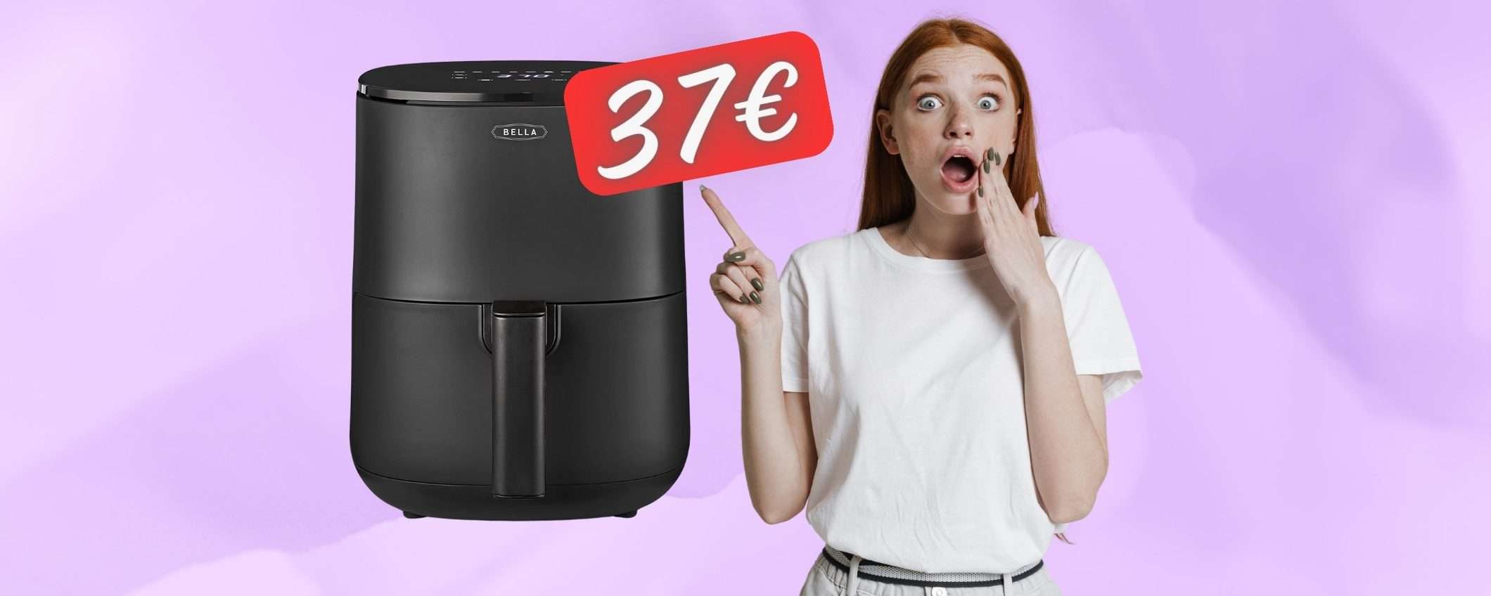 Friggitrice ad aria da 3 litri a PREZZO ASSURDO su Amazon, solo 37€ Friggitrice ad aria da 3 litri a PREZZO ASSURDO su Amazon, solo 37€