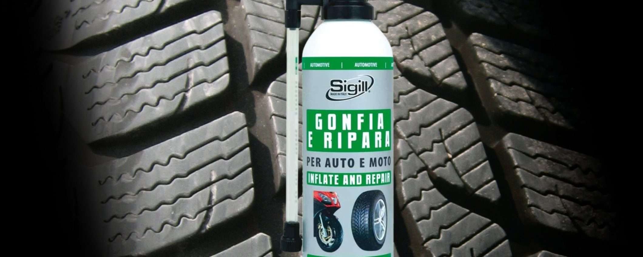 Gonfia e ripara pneumatico: la GENIALATA salva vacanza costa 9,90€ Gonfia e ripara pneumatico: la GENIALATA salva vacanza costa 9,90€