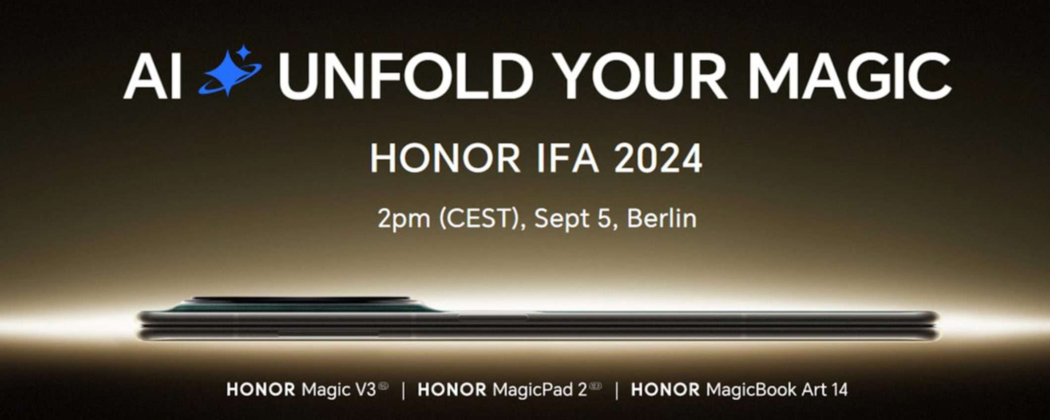 Honor Magic V3, c'è una data: quando verrà presentato il pieghevole più sottile Honor Magic V3, c'è una data: quando verrà presentato il pieghevole più sottile