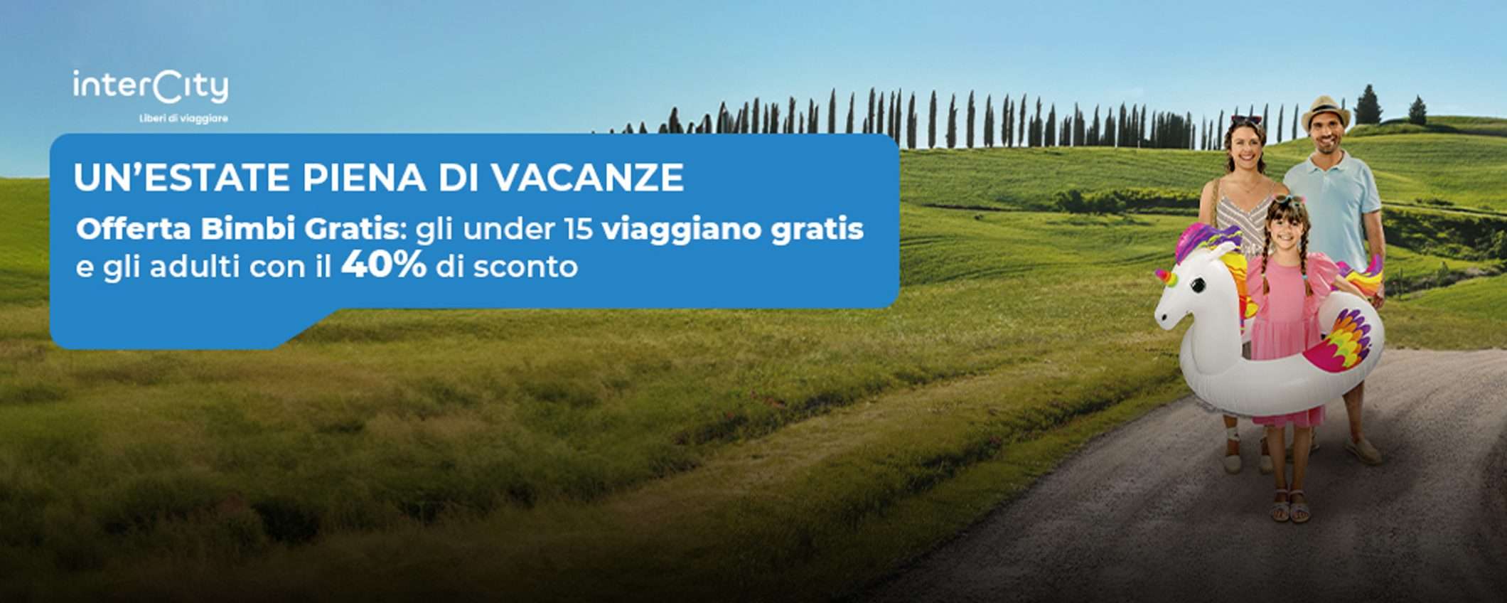 Trenitalia, bimbi gratis sugli Intercity. E per gli adulti sconti del 40% Trenitalia, bimbi gratis sugli Intercity. E per gli adulti sconti del 40%