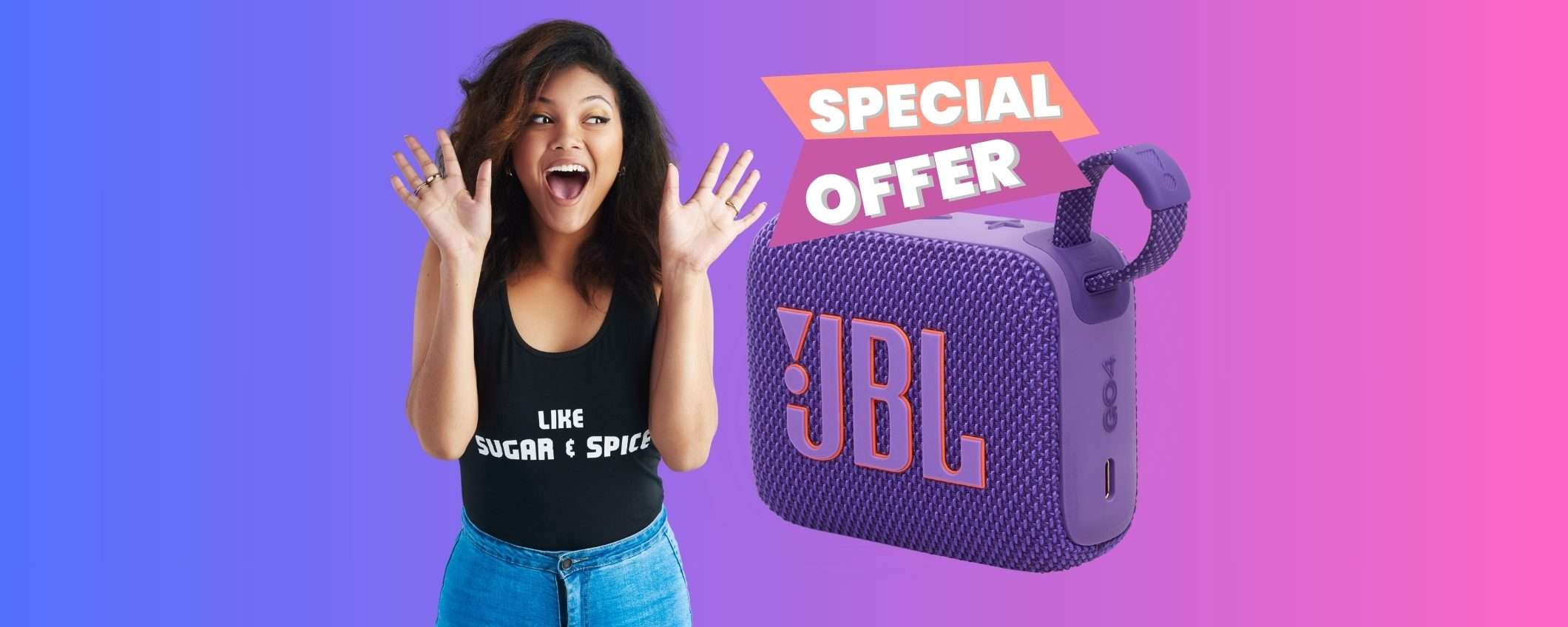 JBL GO 4 a un PREZZO MAI VISTO, il bellissimo speaker portatile tuo a 36€ JBL GO 4 a un PREZZO MAI VISTO, il bellissimo speaker portatile tuo a 36€