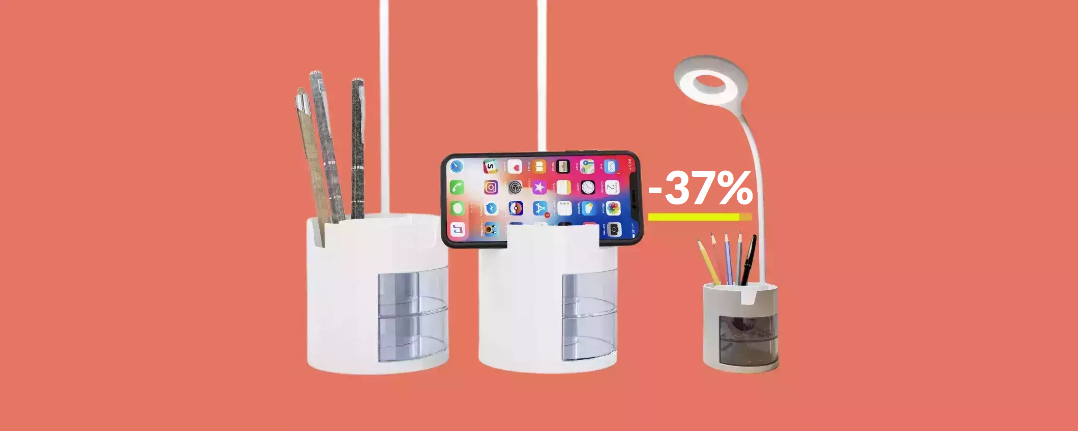 Lampada LED ricaricabile con controlli touch a poco più di 10€ Lampada LED ricaricabile con controlli touch a poco più di 10€