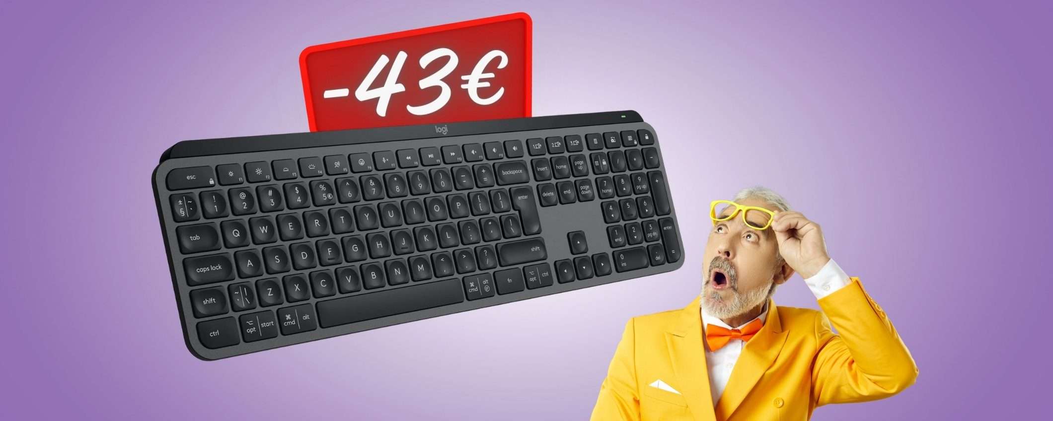 Logitech MX Keys S: la tastiera wireless dei SOGNI a un SUPER PREZZO Logitech MX Keys S: la tastiera wireless dei SOGNI a un SUPER PREZZO