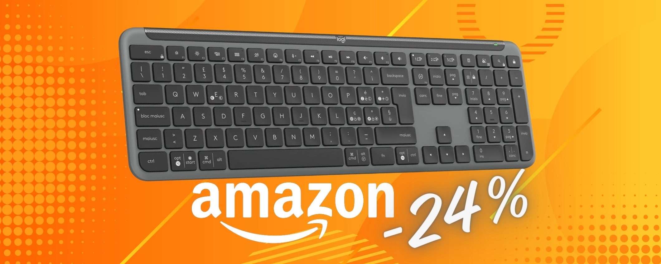Logitech Signature Slim K950: mitica tastiera wireless al MINIMO STORICO Logitech Signature Slim K950: mitica tastiera wireless al MINIMO STORICO