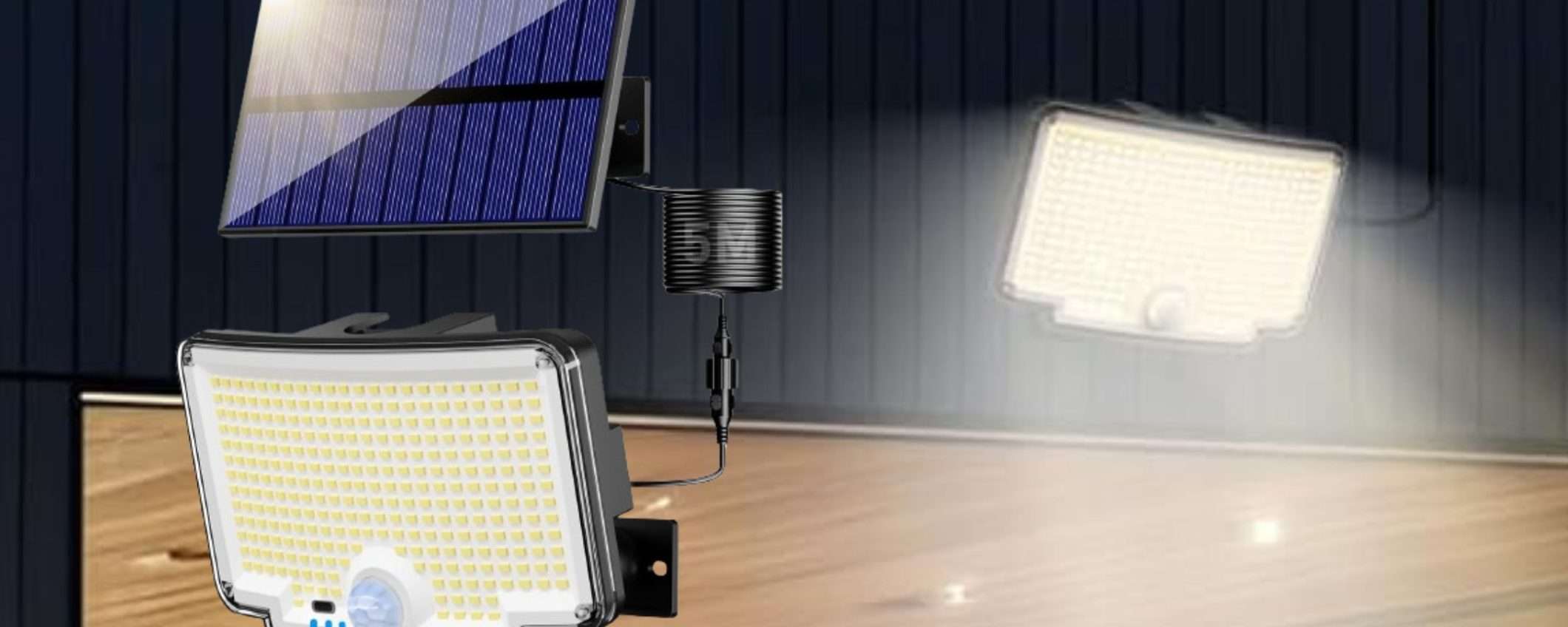 Potente luce solare 310 LED con telecomando a prezzo INCREDIBILE (12€) Potente luce solare 310 LED con telecomando a prezzo INCREDIBILE (12€)