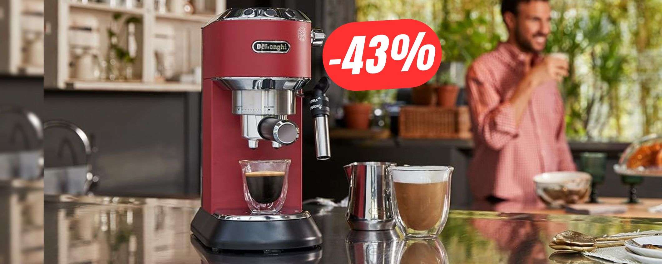 FOLLE SCONTO del 43% per la macchina da caffè (De'Longhi) perfetta! FOLLE SCONTO del 43% per la macchina da caffè (De'Longhi) perfetta!