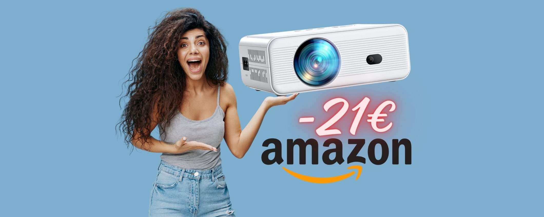 Mini proiettore WiFi per trasformare la parete in un CINEMA (Amazon) Mini proiettore WiFi per trasformare la parete in un CINEMA (Amazon)