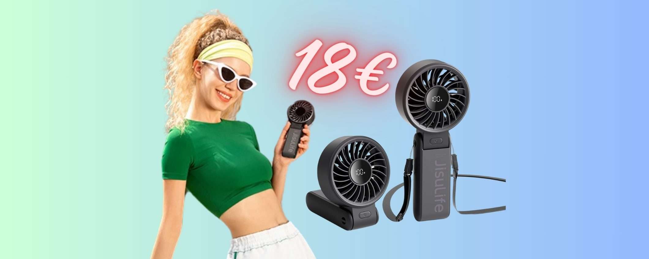 Mini ventilatore portatile con display LED e laccetto ora tuo a SOLI 18€ Mini ventilatore portatile con display LED e laccetto ora tuo a SOLI 18€