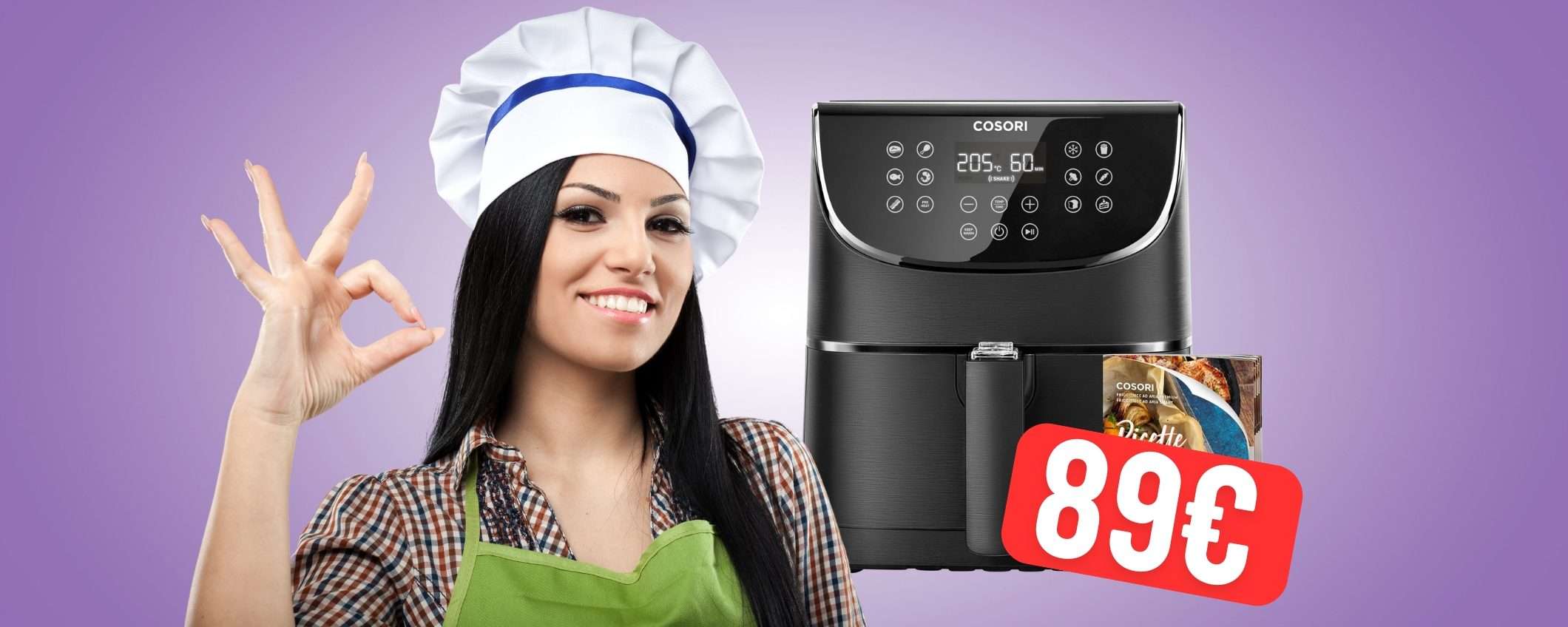 OFFERTA BOMBA per la friggitrice ad aria COSORI da 5,5L (solo 89€) OFFERTA BOMBA per la friggitrice ad aria COSORI da 5,5L (solo 89€)
