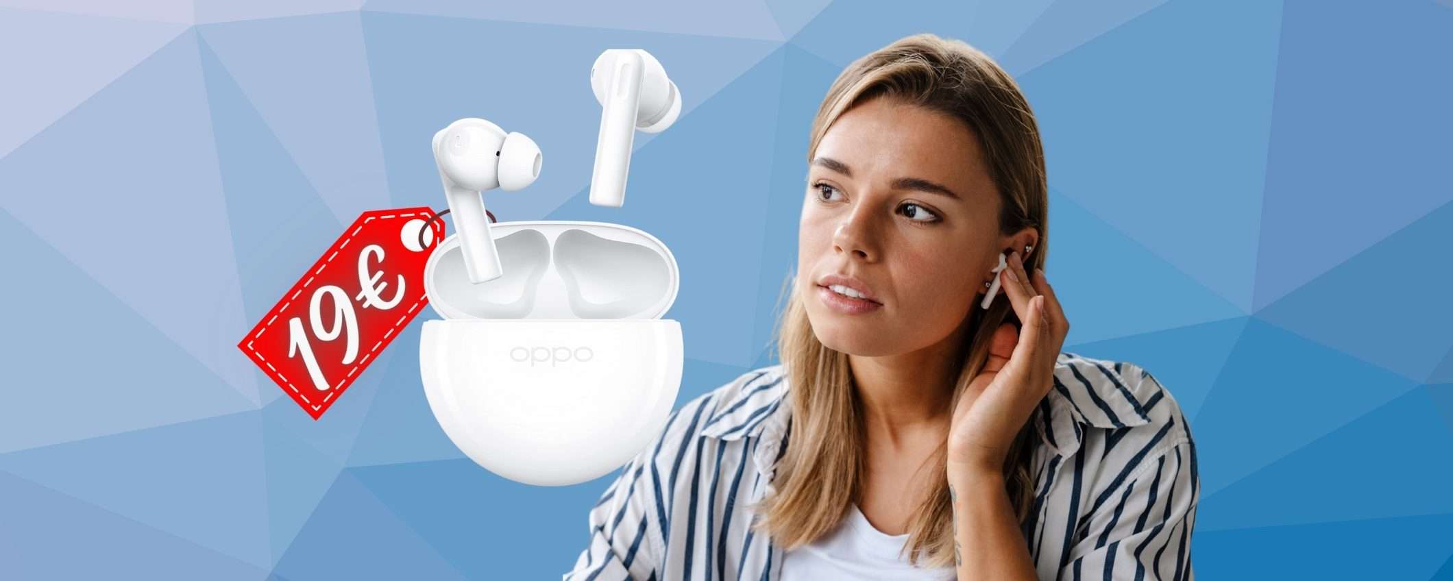 OPPO Enco Buds2 in OFFERTA BOMBA su Amazon, ora solo 19€ OPPO Enco Buds2 in OFFERTA BOMBA su Amazon, ora solo 19€