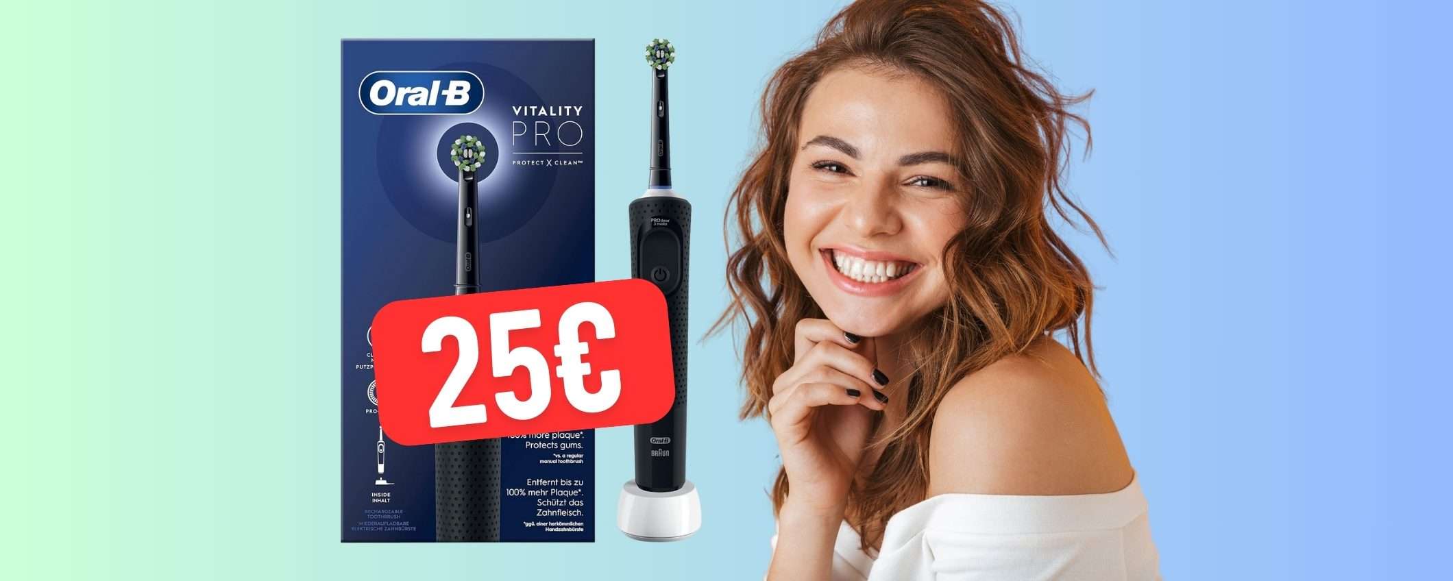 Oral-B Vitality Pro: lo spazzolino elettrico più EFFICACE ed ECONOMICO (25€) Oral-B Vitality Pro: lo spazzolino elettrico più EFFICACE ed ECONOMICO (25€)