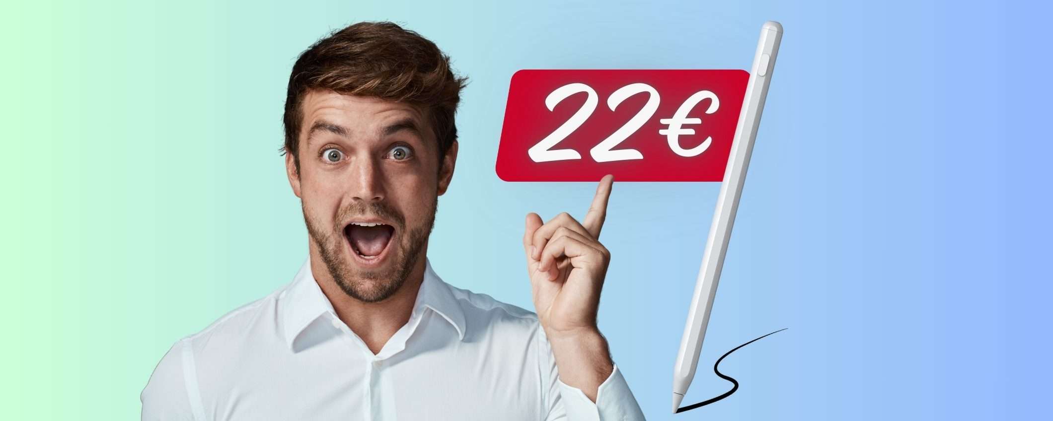 Penna per scrivere e disegnare su iPad tua a SOLI 22€ su Amazon Penna per scrivere e disegnare su iPad tua a SOLI 22€ su Amazon