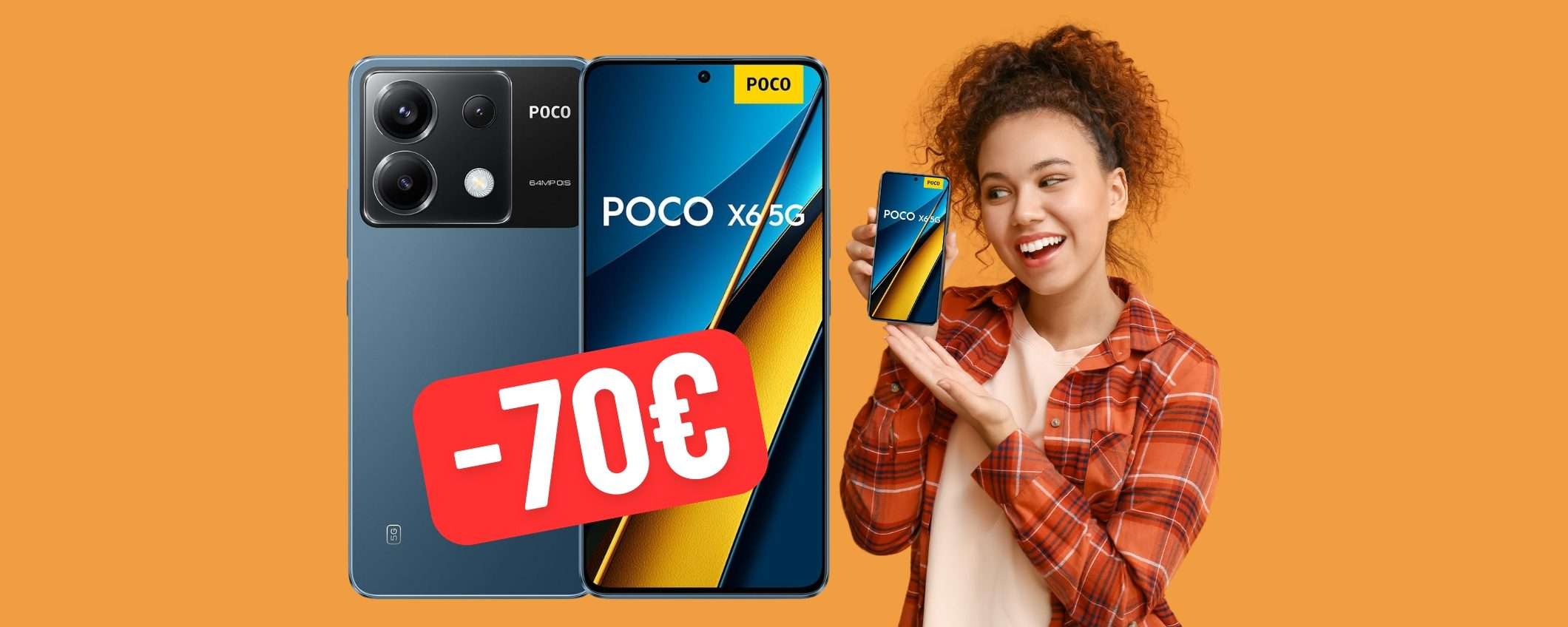 POCO X6 5G (12+256GB) con Snapdragon 7s tuo in SCONTO di 70€ POCO X6 5G (12+256GB) con Snapdragon 7s tuo in SCONTO di 70€