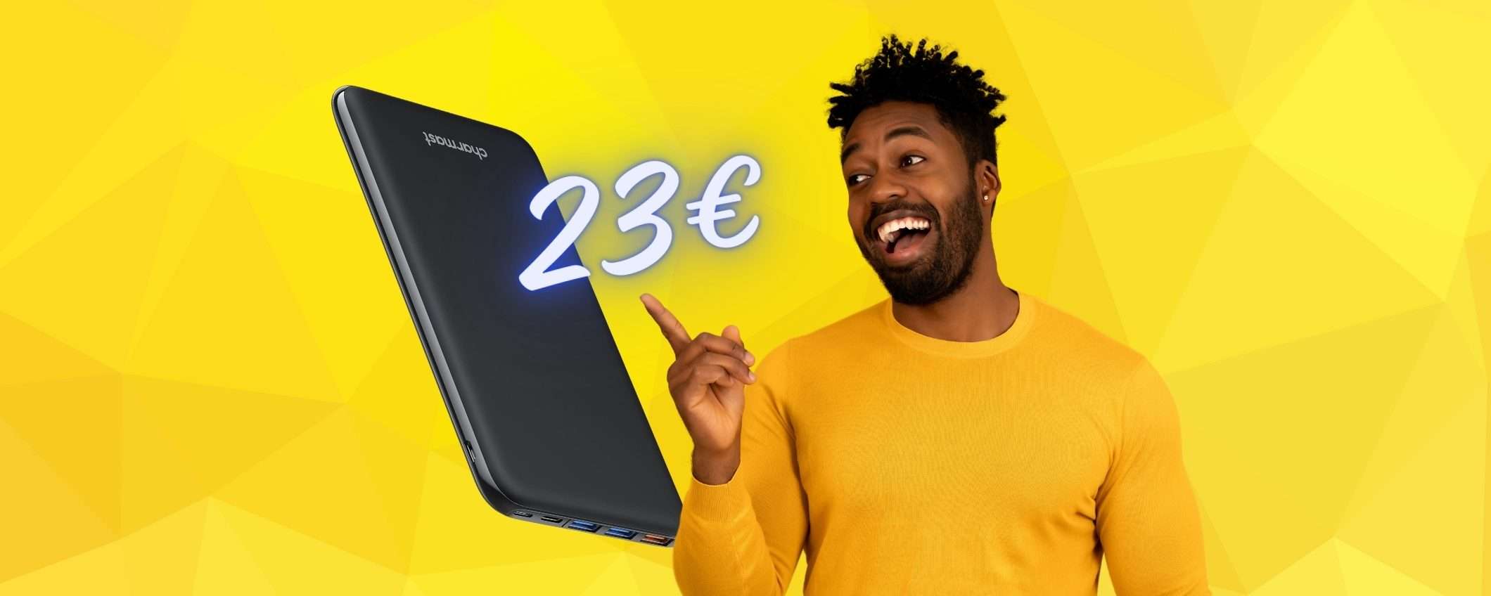 Power Bank da 26800mAh, POTENTE e LEGGERISSIMO, tuo a 23€ soltanto Power Bank da 26800mAh, POTENTE e LEGGERISSIMO, tuo a 23€ soltanto