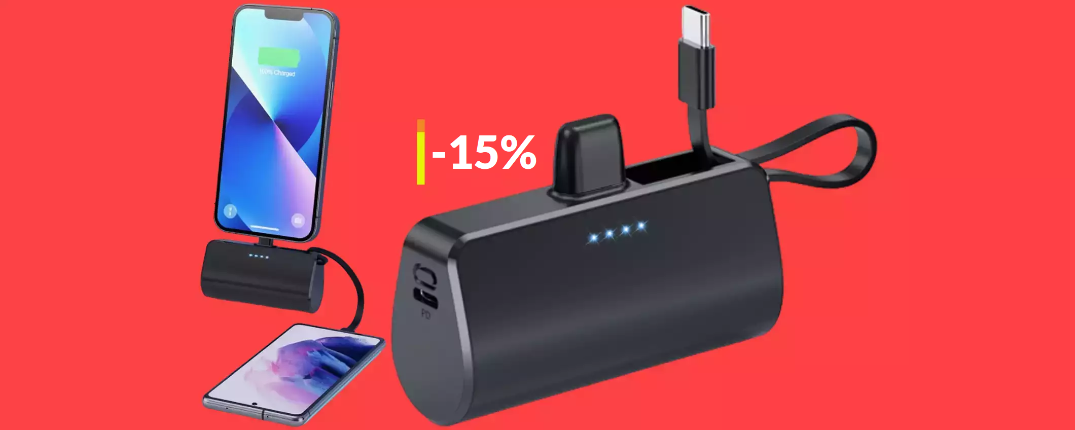 Mini powerbank per smartphone: solo 20€ spuntando il coupon Mini powerbank per smartphone: solo 20€ spuntando il coupon