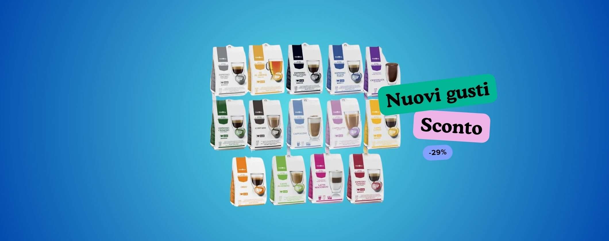 PROMO Capsule Gimoka Dolce Gusto con tantissimi nuovi gusti PROMO Capsule Gimoka Dolce Gusto con tantissimi nuovi gusti