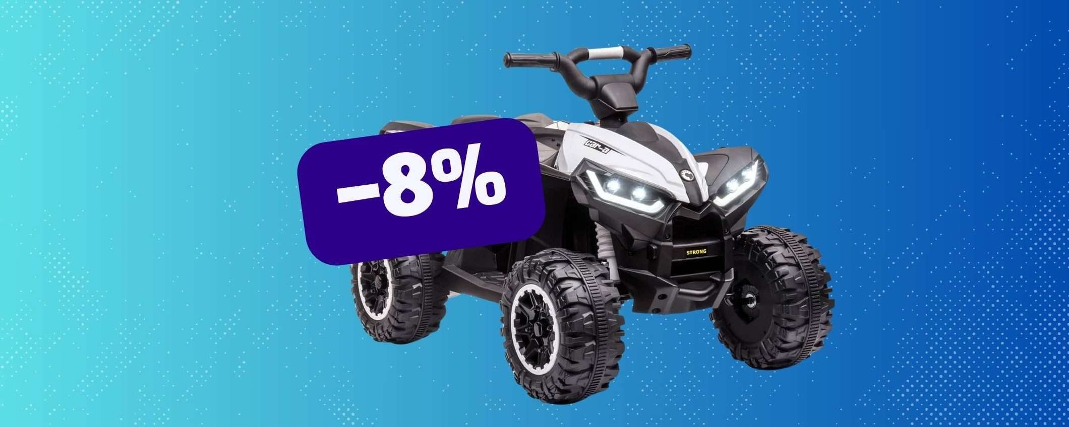 Regala l'estate dei sogni a tuo figlio con il quad elettrico Homcom (-8%) Regala l'estate dei sogni a tuo figlio con il quad elettrico Homcom (-8%)