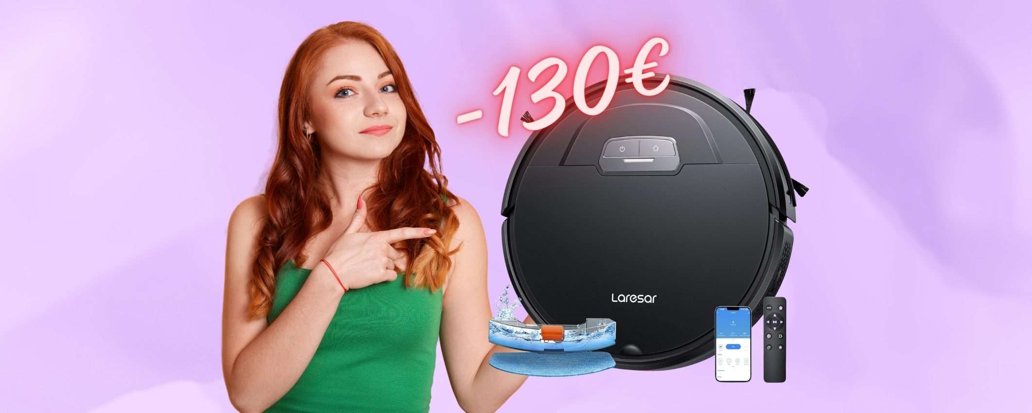 Robot aspirapolvere e lavapavimenti a 130€ in MENO solo su Amazon Robot aspirapolvere e lavapavimenti a 130€ in MENO solo su Amazon